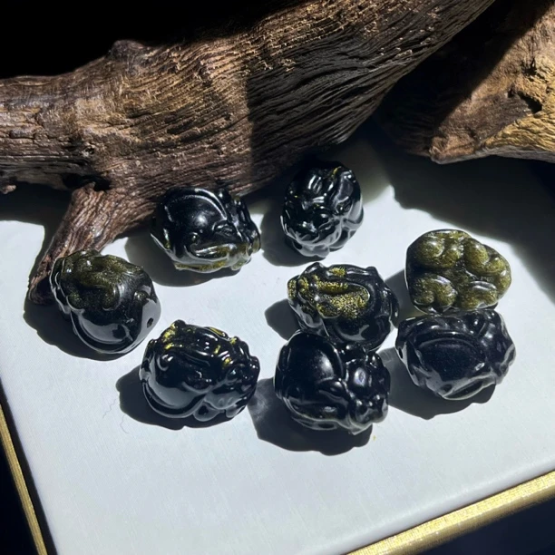 金曜石龙龟雕刻件配饰diy手串手链DZ332多样性发其一