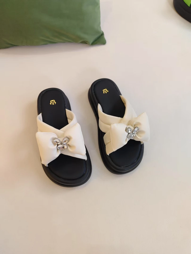 女鞋夏季新款舒适百搭露趾平底简约休闲女拖鞋6618G