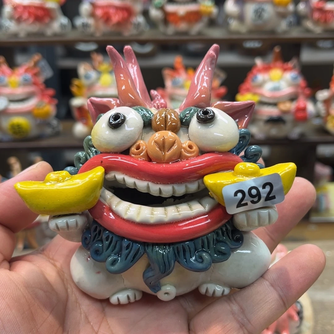 摆件纯手工抽象陶瓷摆件292