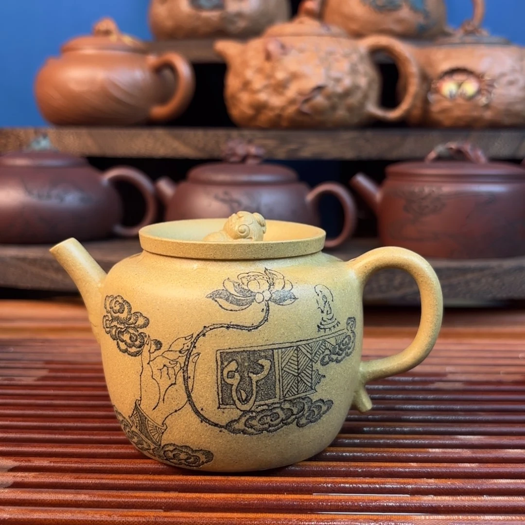 原矿本山段180cc紫砂壶