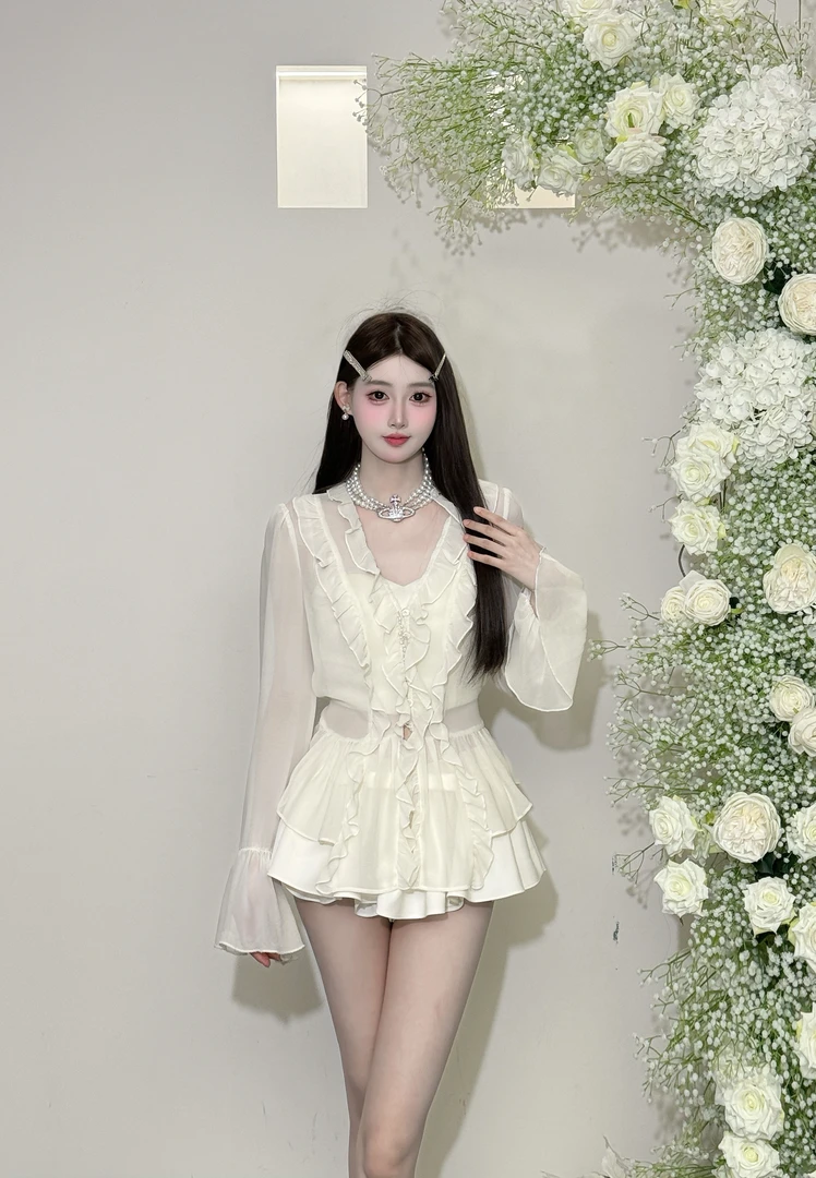 【泉泉推荐】【美神降临2.0】法式辣妹吊带显瘦时尚套装25358+25391