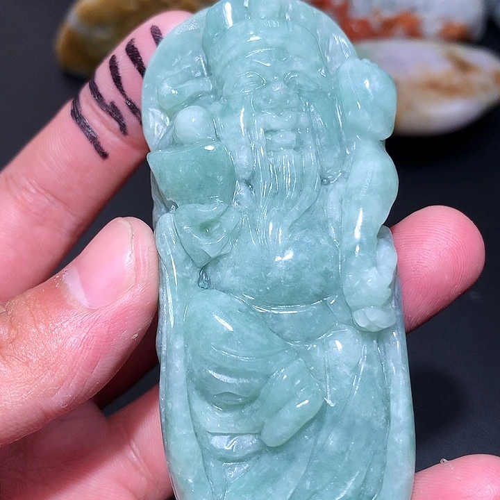 翡翠未镶嵌颈饰保真天然a货翡翠