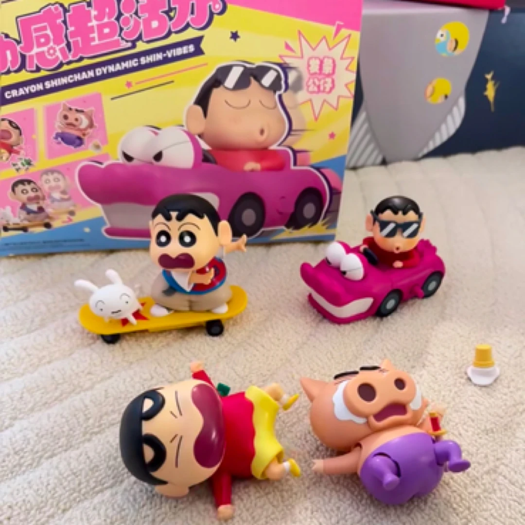 蜡笔小新正版（动感超活力）盲盒潮玩摆件