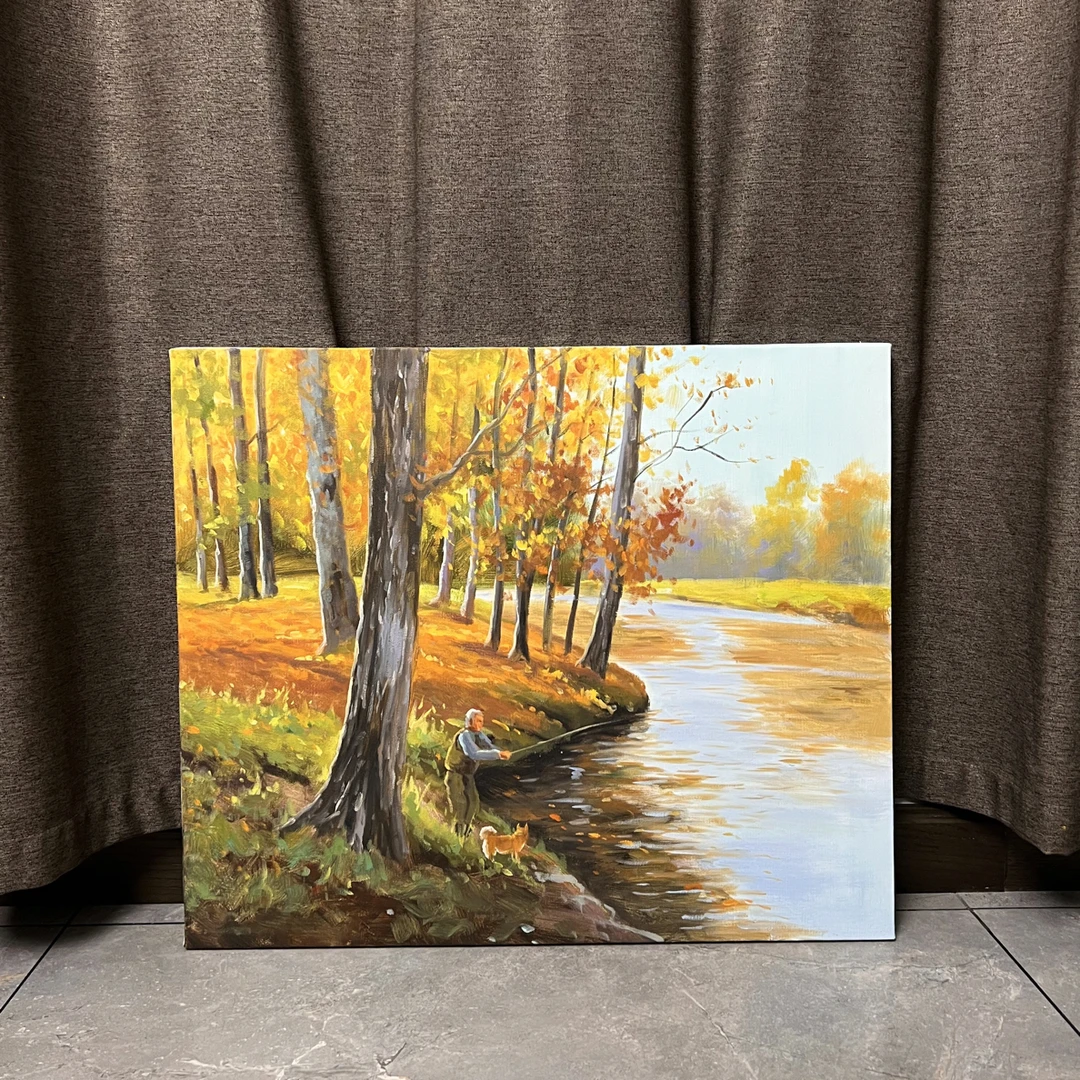 风景横幅挂画适合餐厅客厅装饰50×60