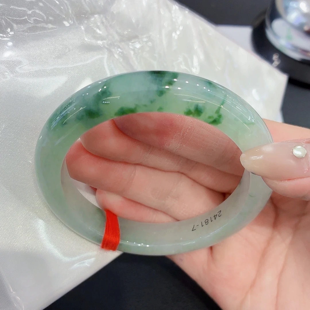 翡翠未镶嵌手镯翡翠58圈口（强推）