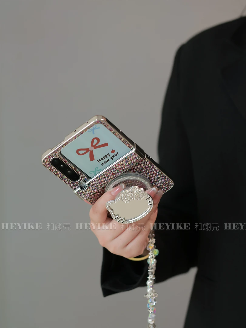 韩系人鱼磁吸适用华为purax手机壳折叠屏小米mixflip2防摔pocket2