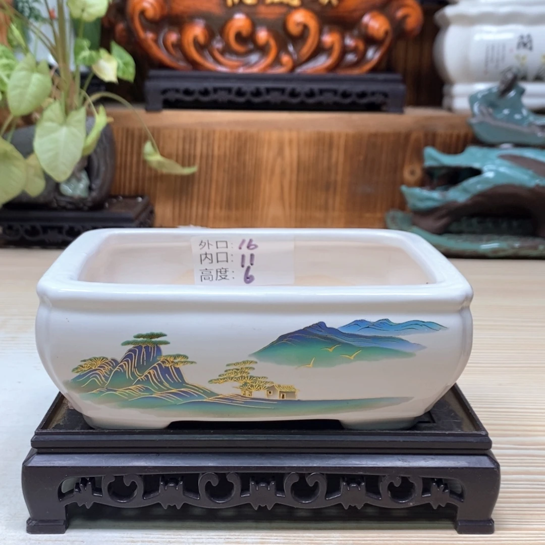 紫砂花盆陶瓷艺术花盆陶瓷