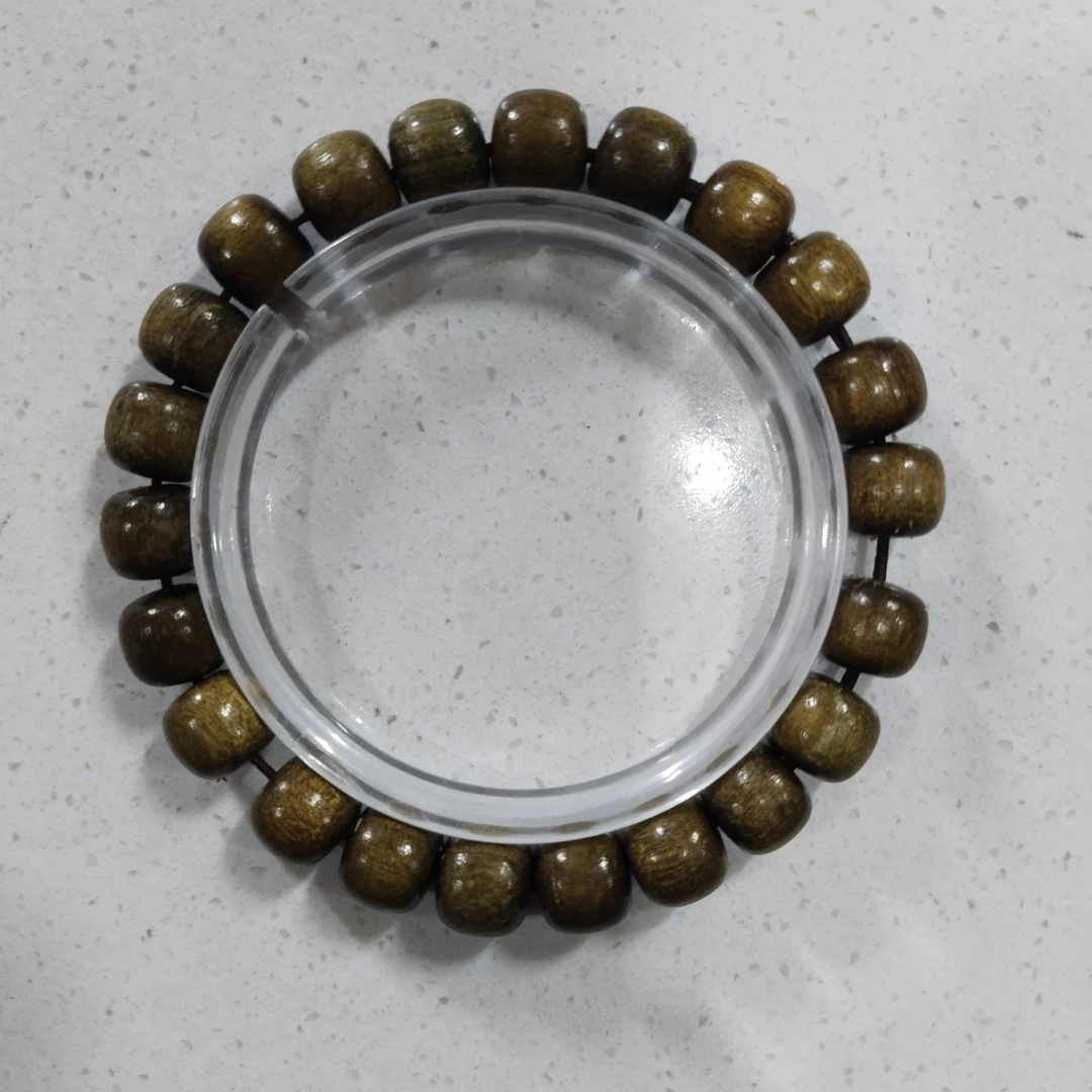 H147 乌金金丝楠老型珠1.0cm  单圈手串