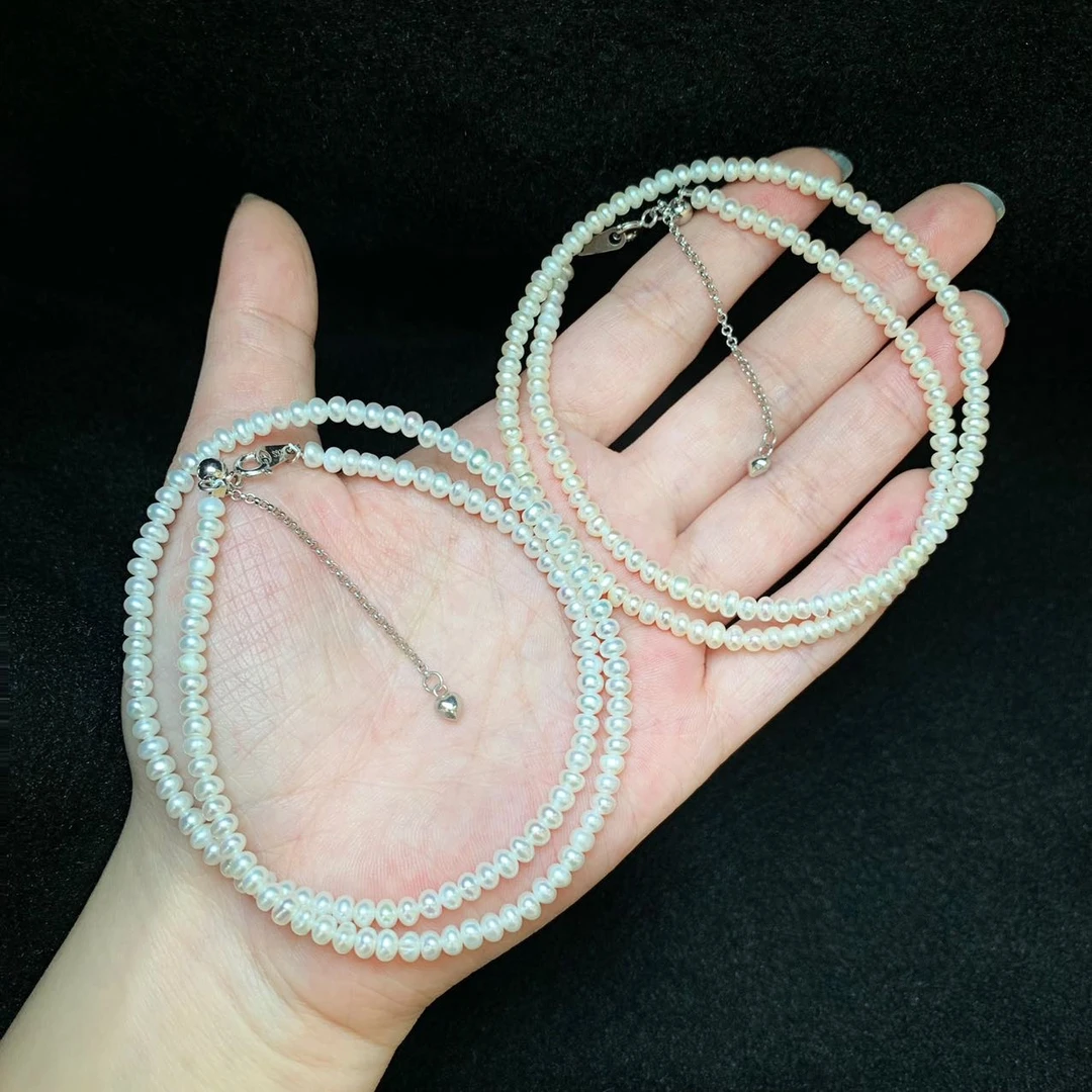 【云上好物】17 DS48727-淡水珍珠项链多样性发一件3-4mm（JG）