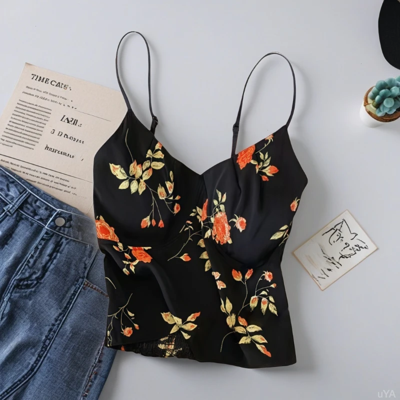 碎花吊带背心纯欲风内搭打底可外穿洋气小美背修身高级感显瘦上衣