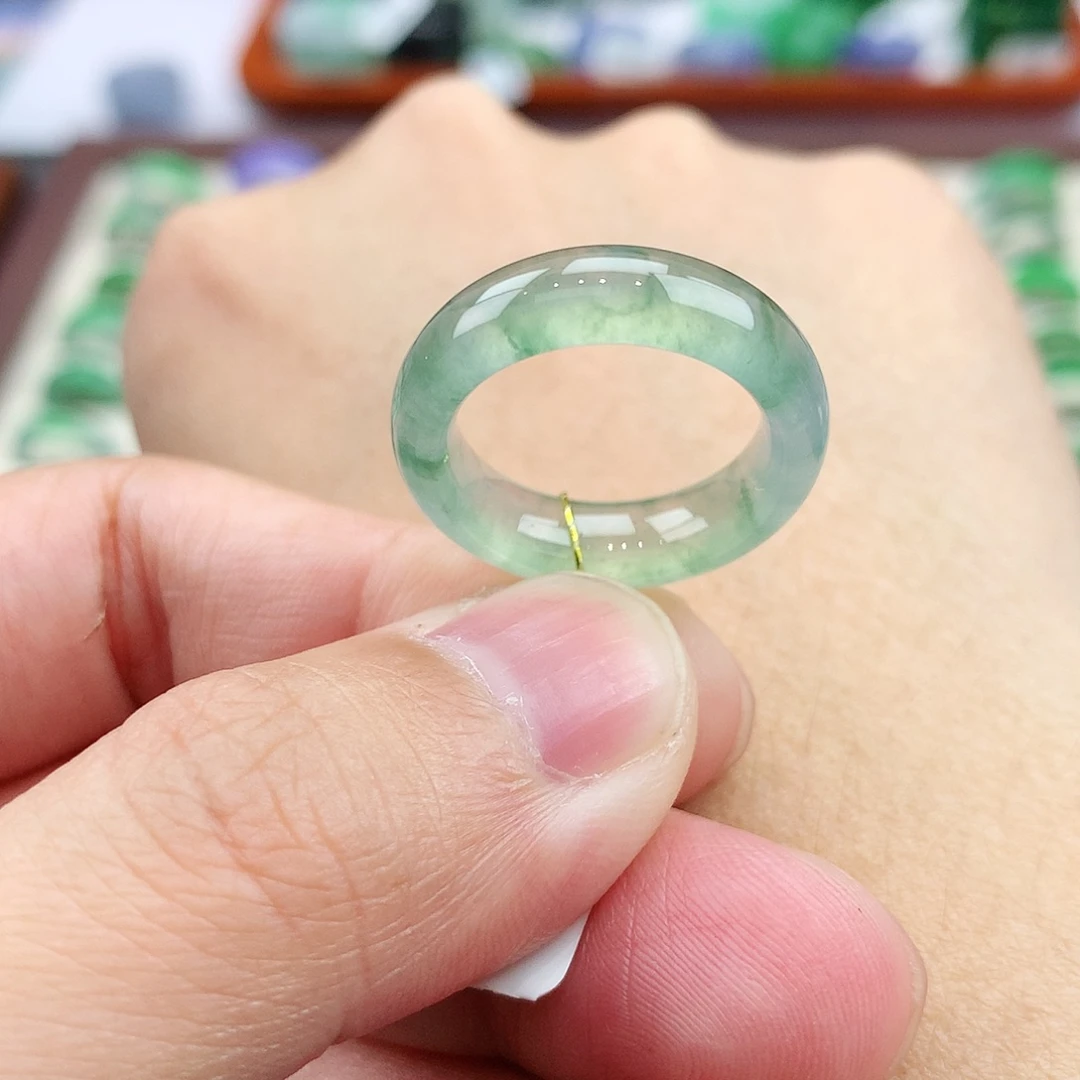 翡翠未镶嵌戒指11号