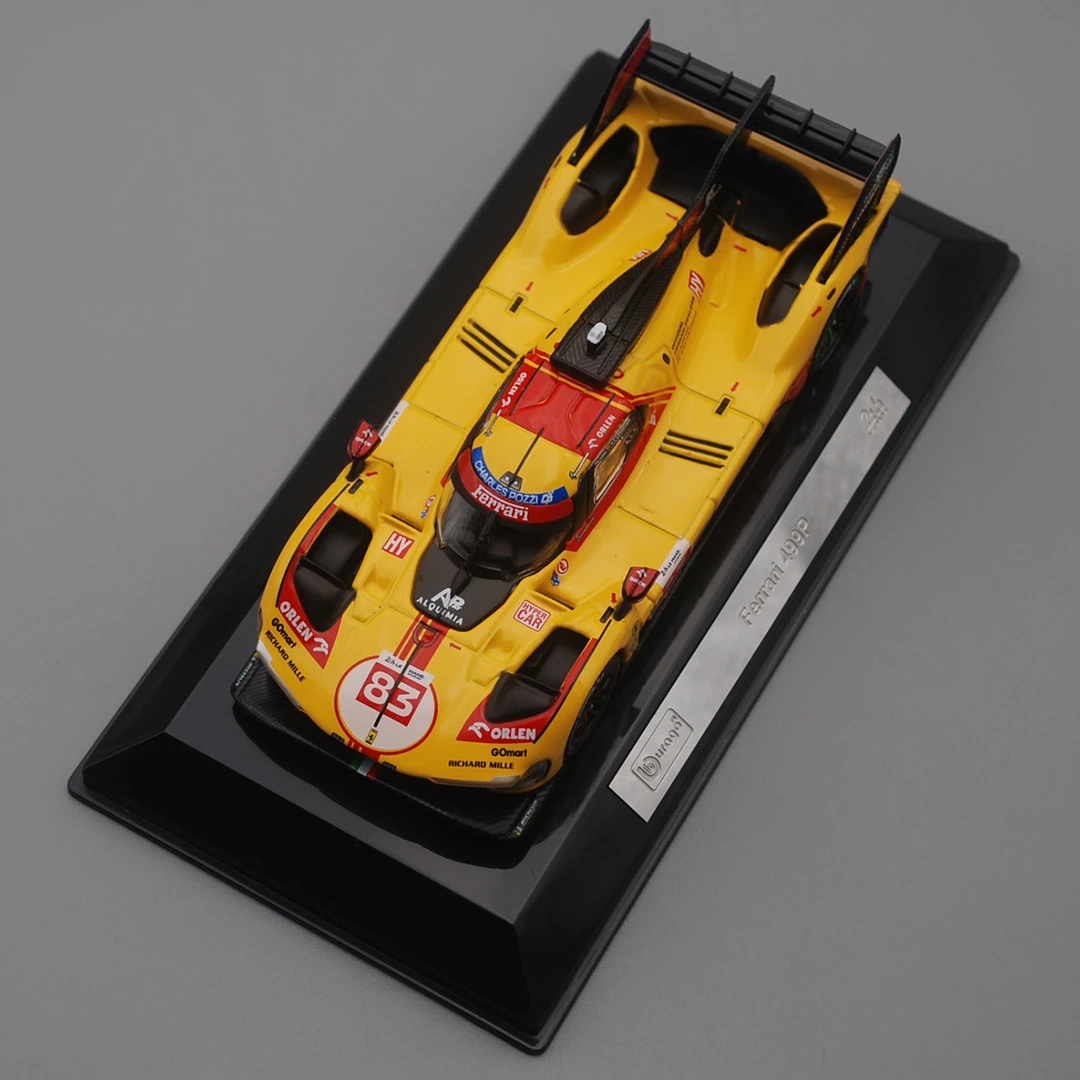 比美高1:43法拉利499P叶一飞83号2025勒芒拉力赛仿真合金赛车模型