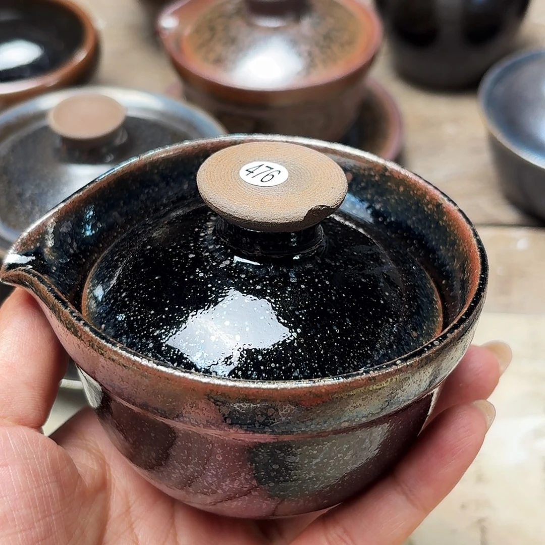 风***扬茶盏义兴龙窑建盏476微瑕