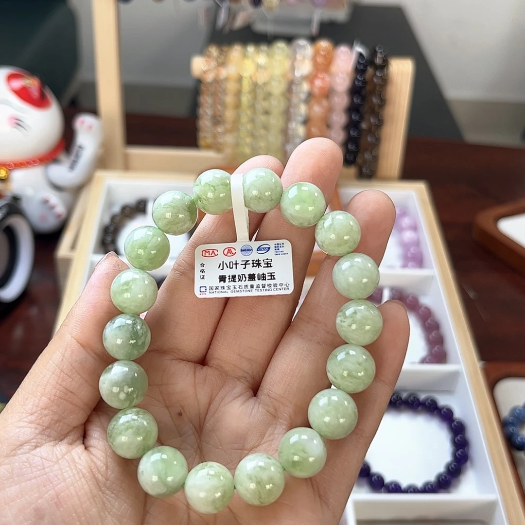 水晶手链未镶嵌j**o11mm 岫玉