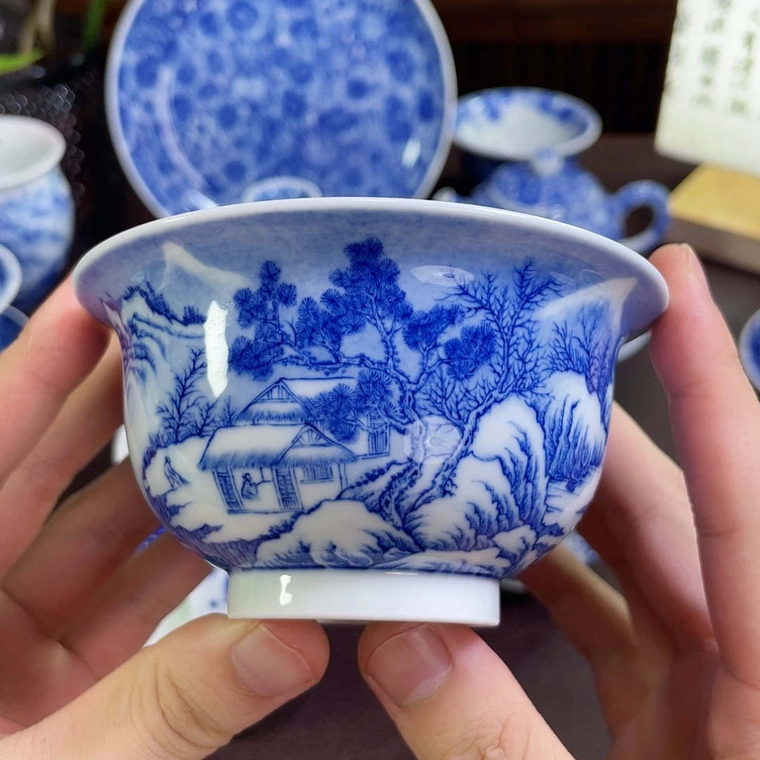 ****你纯手工手绘重工盖碗