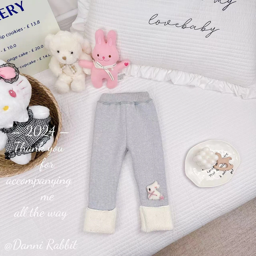 【现货】冬季新品*可爱兔子+牛乳酥酥绒+澳驼绒*打底裤 D-W311