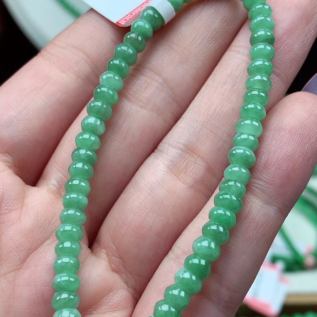 翡翠未镶嵌毛衣链翡翠