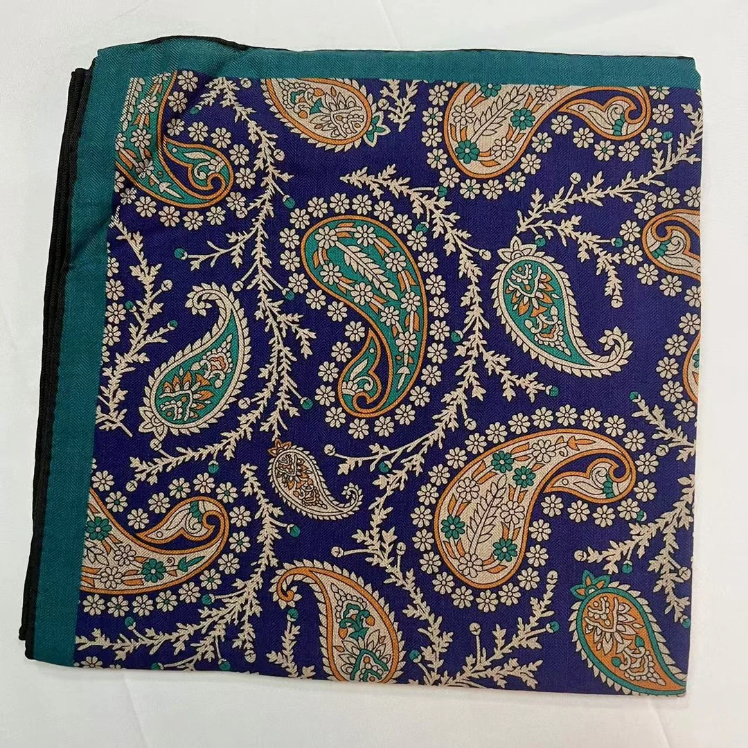 140薯莨丝毛方巾-万向海洋 135cm丝巾