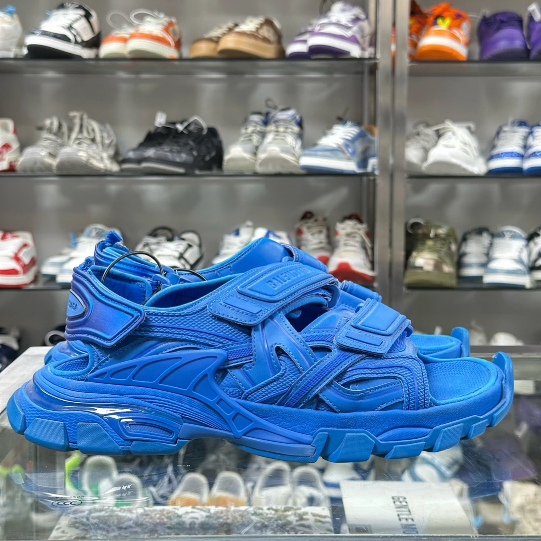 99新 Balenciaga/巴黎世家 Track 凉拖 尺码/43 原盒 DY7425