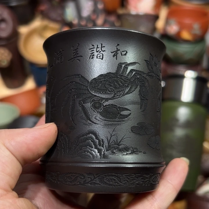 茶杯紫砂宜兴紫砂主人杯