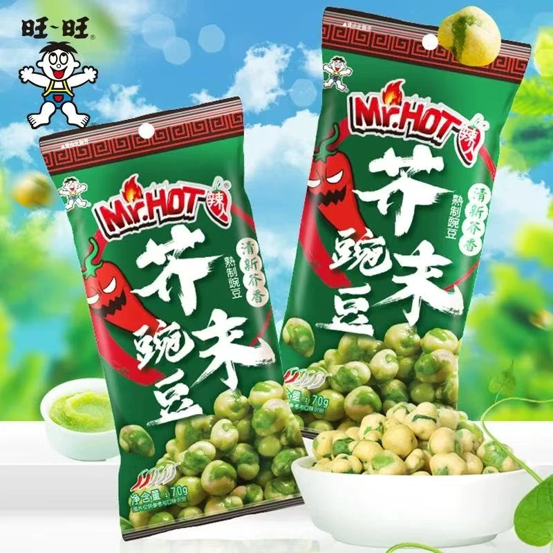 【25年7月26日】70g*16包 旺旺Mr.Hot芥末豌豆