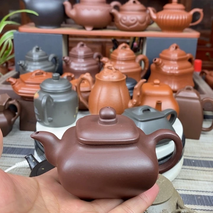 紫砂茶壶全手工传炉130-250cc原矿一厂老紫泥