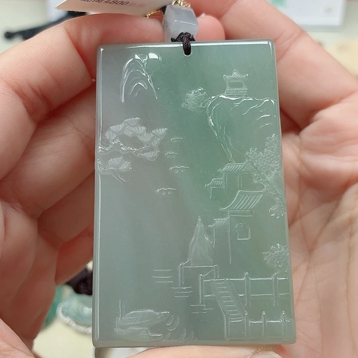 翡翠未镶嵌颈饰天然翡翠a货