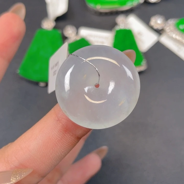 【闪购商品】翡翠银S925镶嵌颈饰翡翠