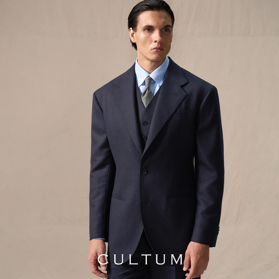 【Super100半麻衬工艺】CULTUM商务通勤西服套装男正装西装三件套