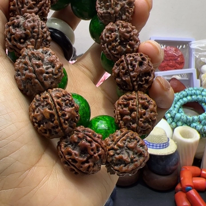 木质非金属2.0绿秋手串