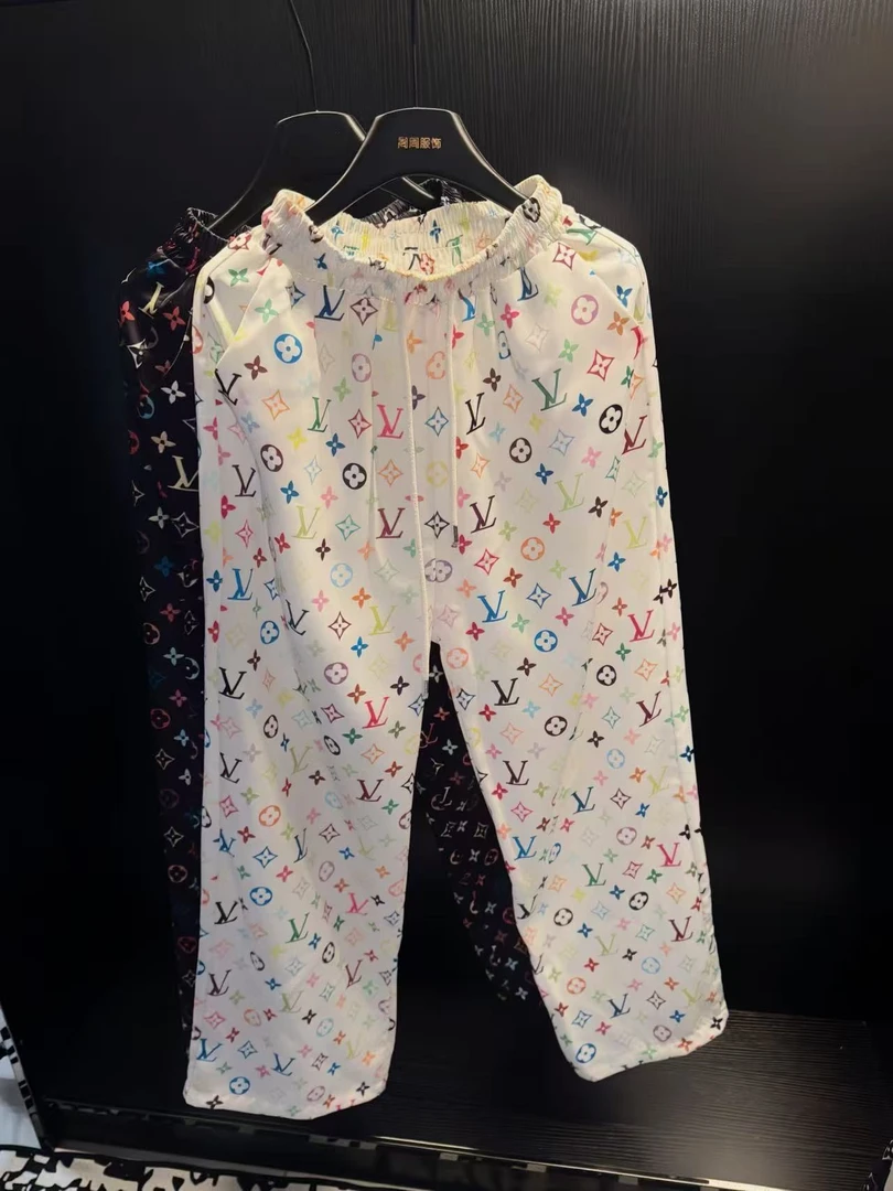 【周周-黑白长裤】2025年夏季时装周秀场定制黑白提花长裤7703#