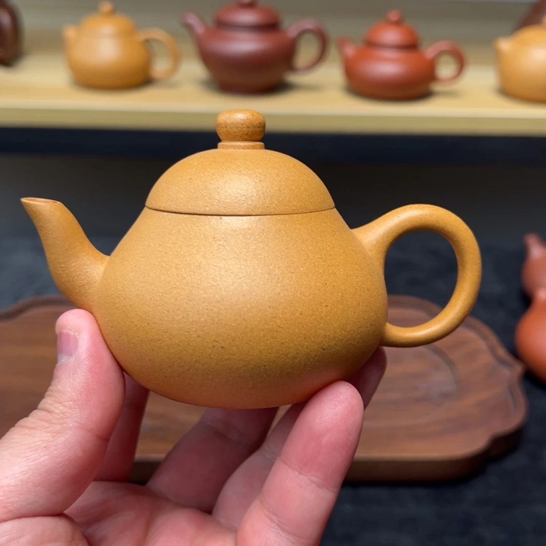 茶壶紫砂瑕疵140cc黄金段梨形