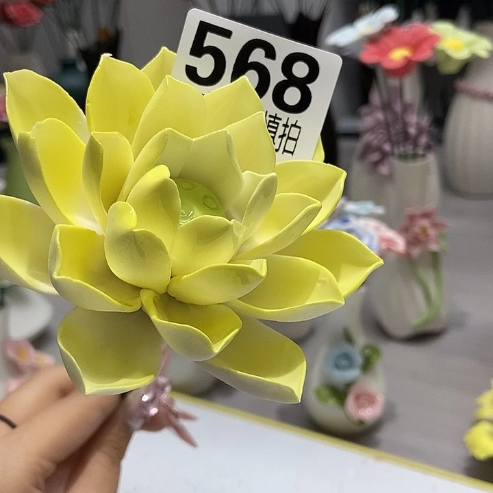 陶瓷纯手工捏花设计
