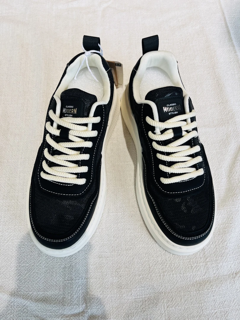 拼色夏季青年透气系带圆头网面鞋春季时尚机能潮鞋