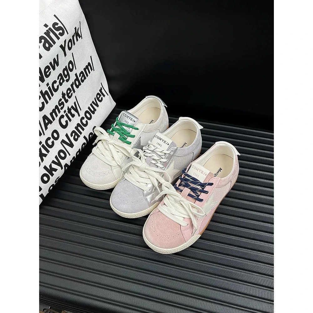 【小侨】圆头德训鞋见外包装拼色网面鞋夏季时尚896-11