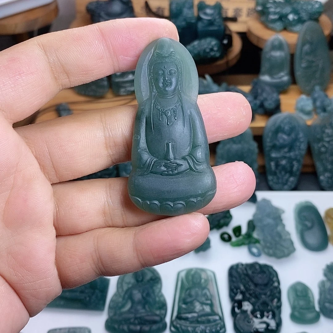 定制翡翠未镶嵌观音