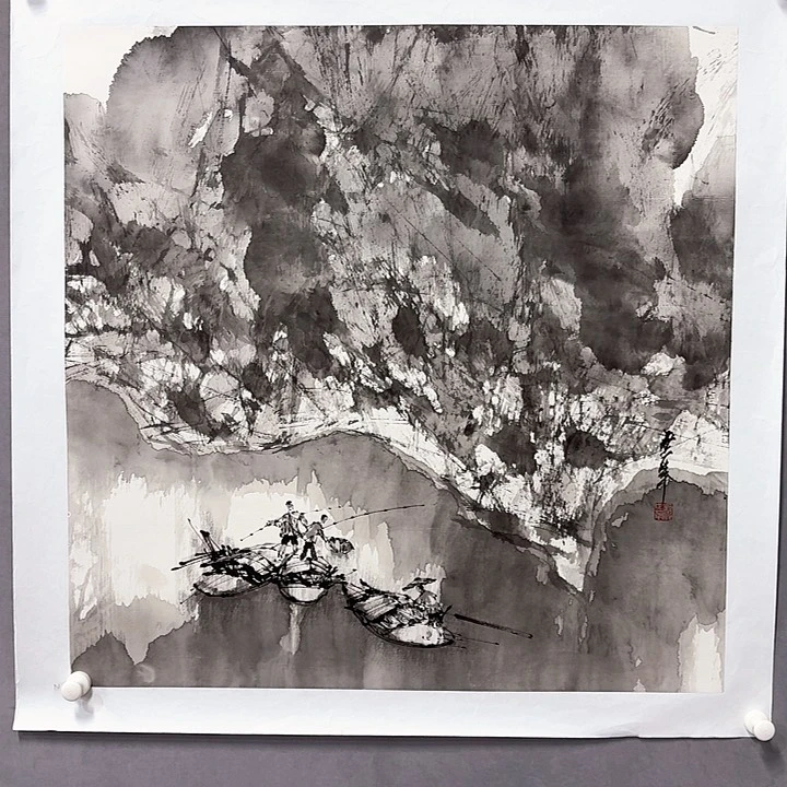 国画亲笔手绘放心去藏
