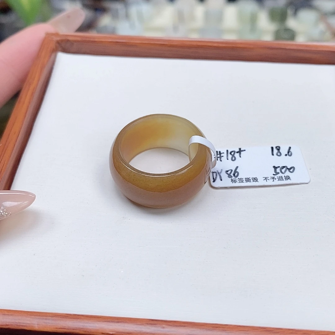 和田玉戒指未镶嵌执*！专拍1-18.6