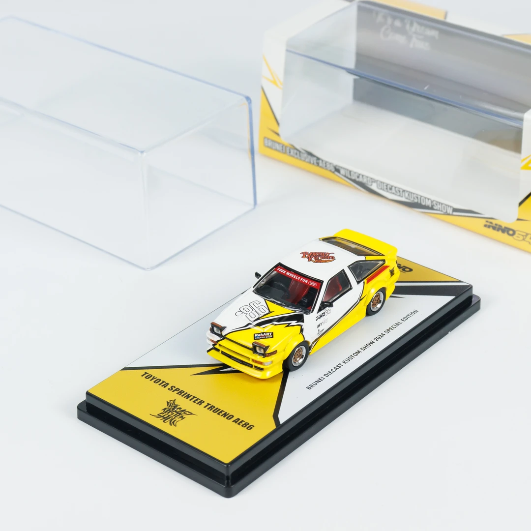 INNO64 1:64 丰田 赛利卡 文莱展会限定 IN64-AE86T-BDKS24 车模