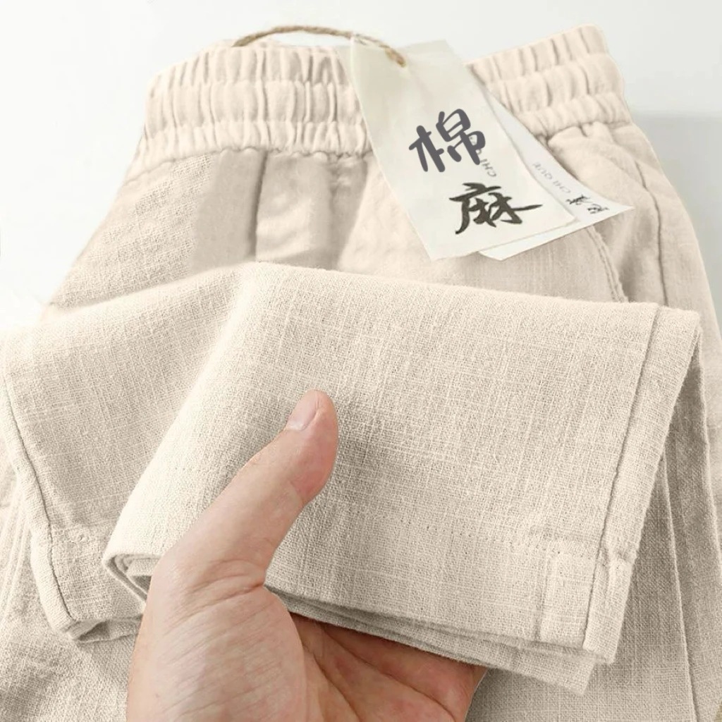【现货+运费险】高腰坠感文艺范棉麻夏季阔腿裤薄款百搭休闲裤K241