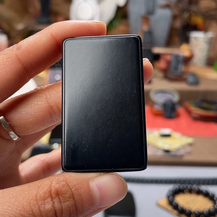 和田玉（墨玉）未镶嵌吊坠(不含链)色标料52克