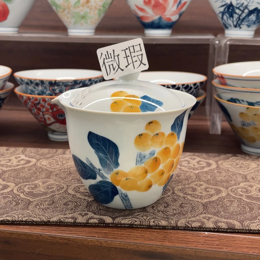 微瑕釉下彩纯手绘