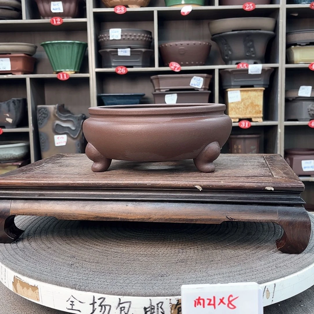 紫砂花盆紫砂的颜色很好看