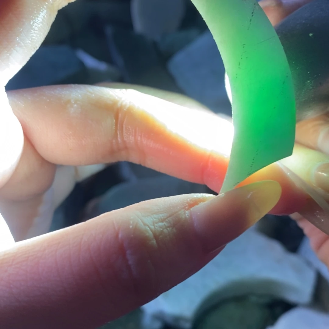 颈饰未镶嵌翡翠天然翡翠