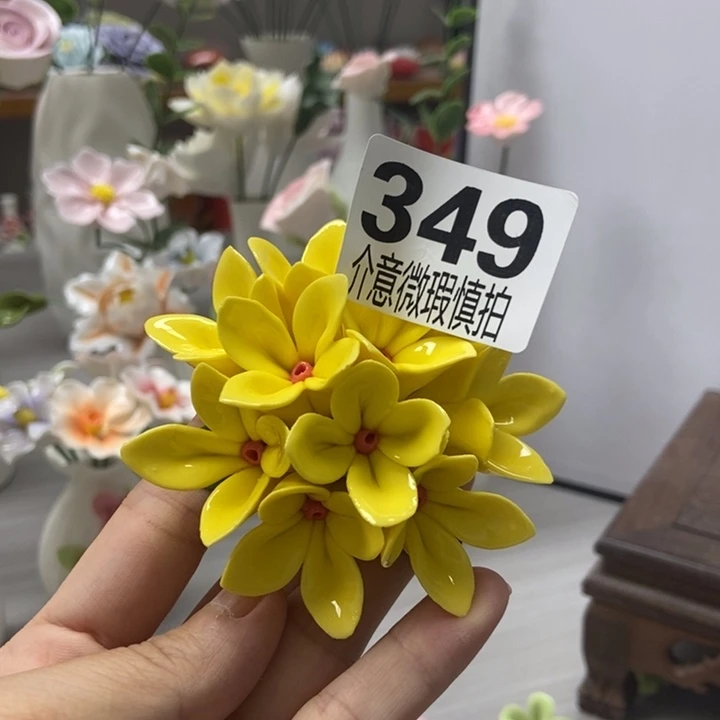 陶瓷手工制作陶瓷花