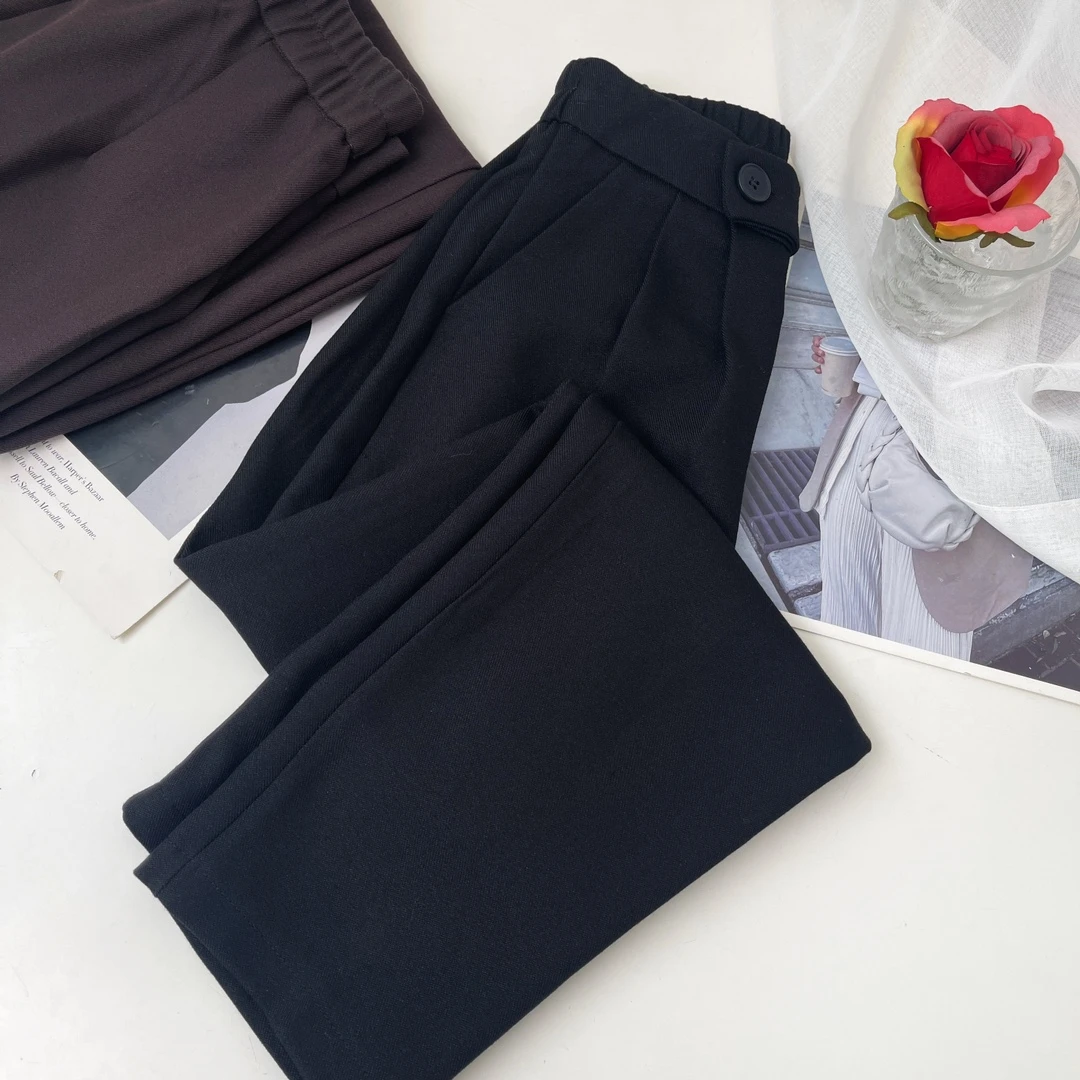 A4297斜纹包边春夏西裤