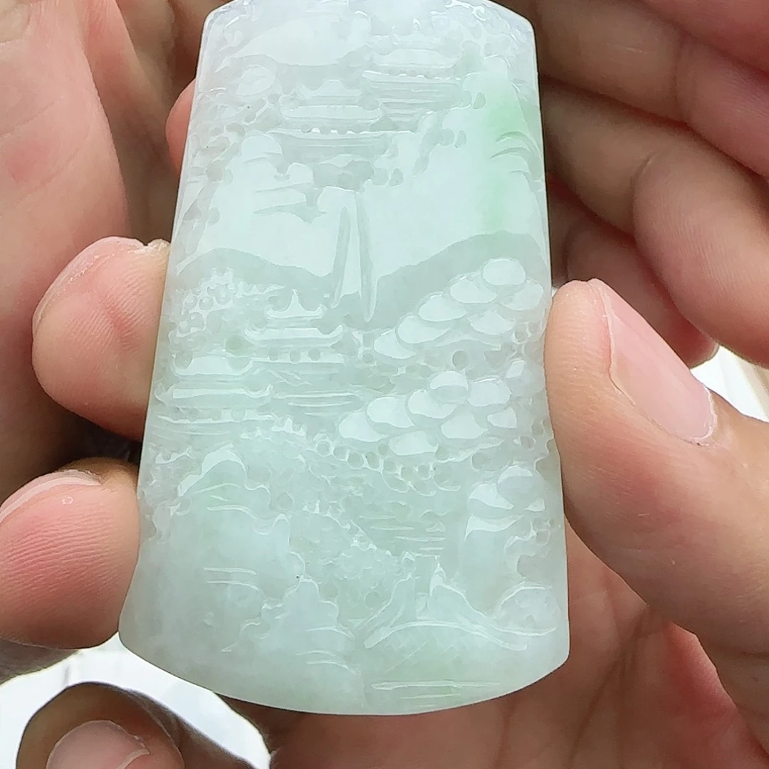 胜***人翡翠未镶嵌颈饰翡翠