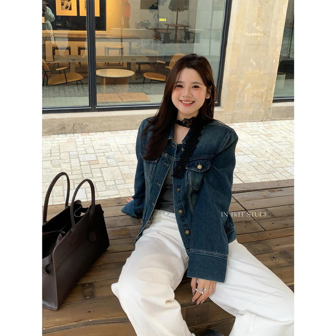 In Tree张桶桶【雅痞仔仔】显瘦牛仔外套休闲挺阔有型丹宁ST50382