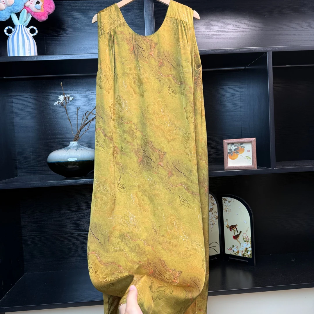 【古晖】中式复古减龄背心裙2501