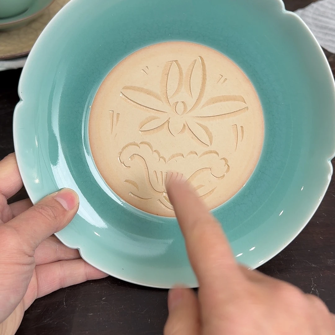 龙泉窑青瓷南宋老釉福利壶承